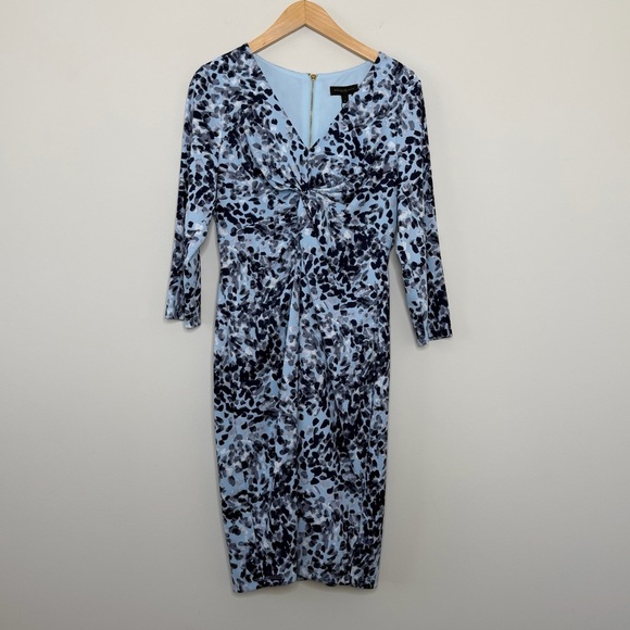 Donna Karan Animal Print Knee Length Dress mature classic trending Size 12 - Picture 12 of 12